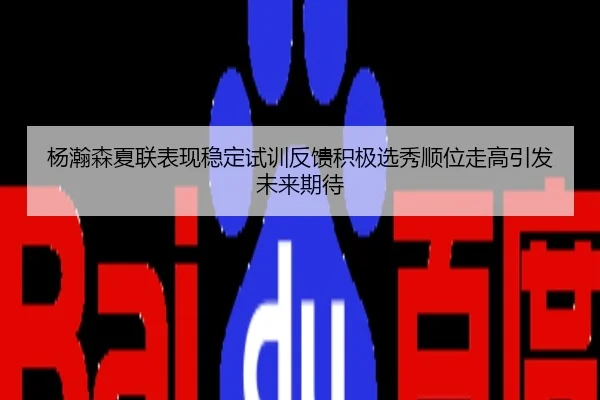 杨瀚森夏联表现稳定试训反馈积极选秀顺位走高引发未来期待